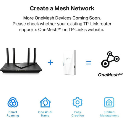 Répéteur de portée sans fil double bande 802.11ax 1,46 Gbit/s TP-Link RE500X RE500X