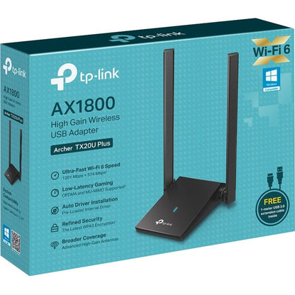 Adaptateur Wi-Fi double bande IEEE 802.11ax TP-Link Archer TX20U Plus ARCHER TX20U PLUS