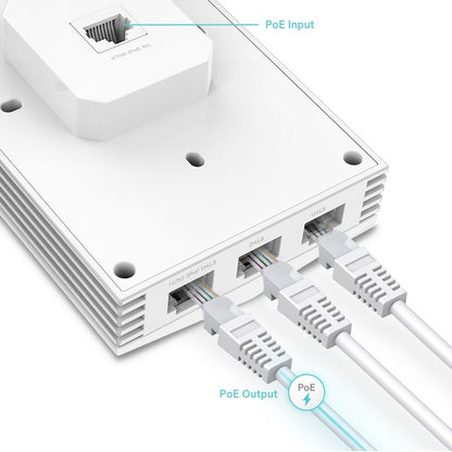 Point d'accès sans fil double bande IEEE 802.11 a/b/g/n/ac/ax 2,91 Gbit/s TP-Link EAP655-WALL - Extérieur EAP655-WALL
