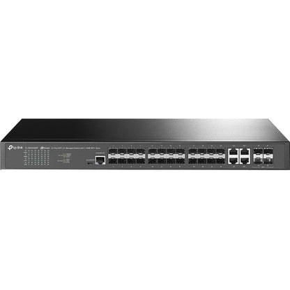 TP-Link TL-SG3428XF - Commutateur géré JetStream™ 24 ports SFP L2+ avec 4 emplacements SFP+ 10GE - Protection à vie limitée TL-SG3428XF