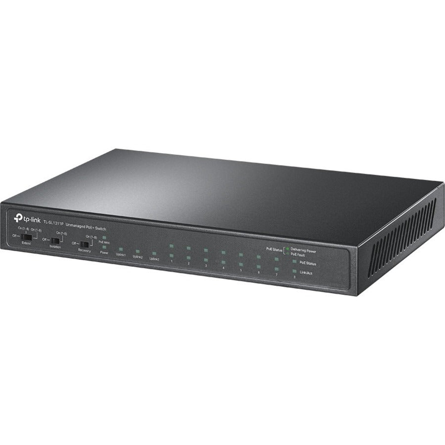 Switch de bureau Gigabit TP-Link 8 ports 10/100 Mbps + 3 ports avec 8 ports PoE+ TL-SL1311P
