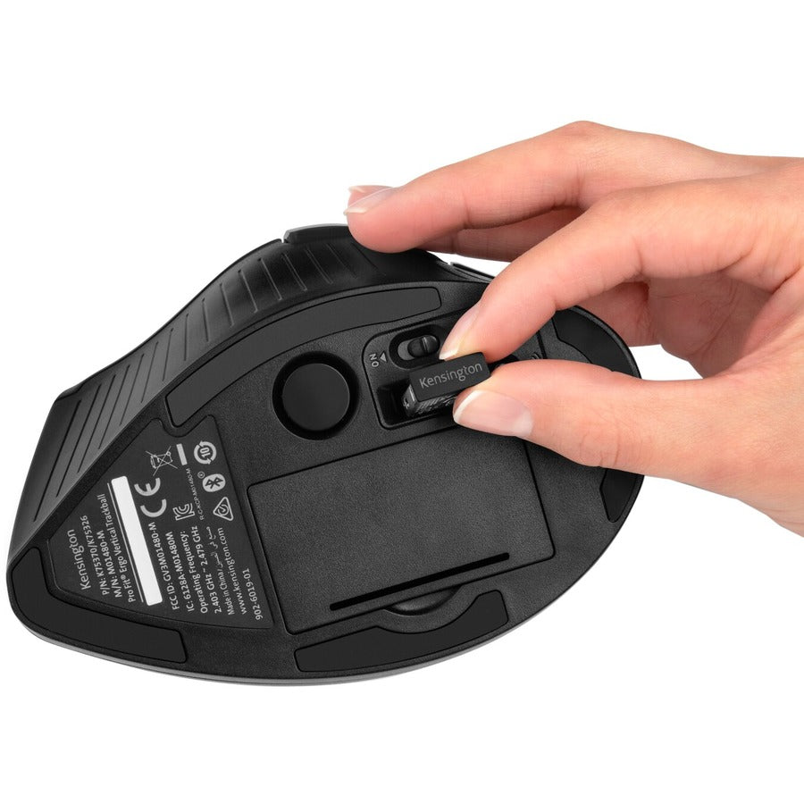 Trackball vertical sans fil Kensington Pro Fit Ergo K75326WW