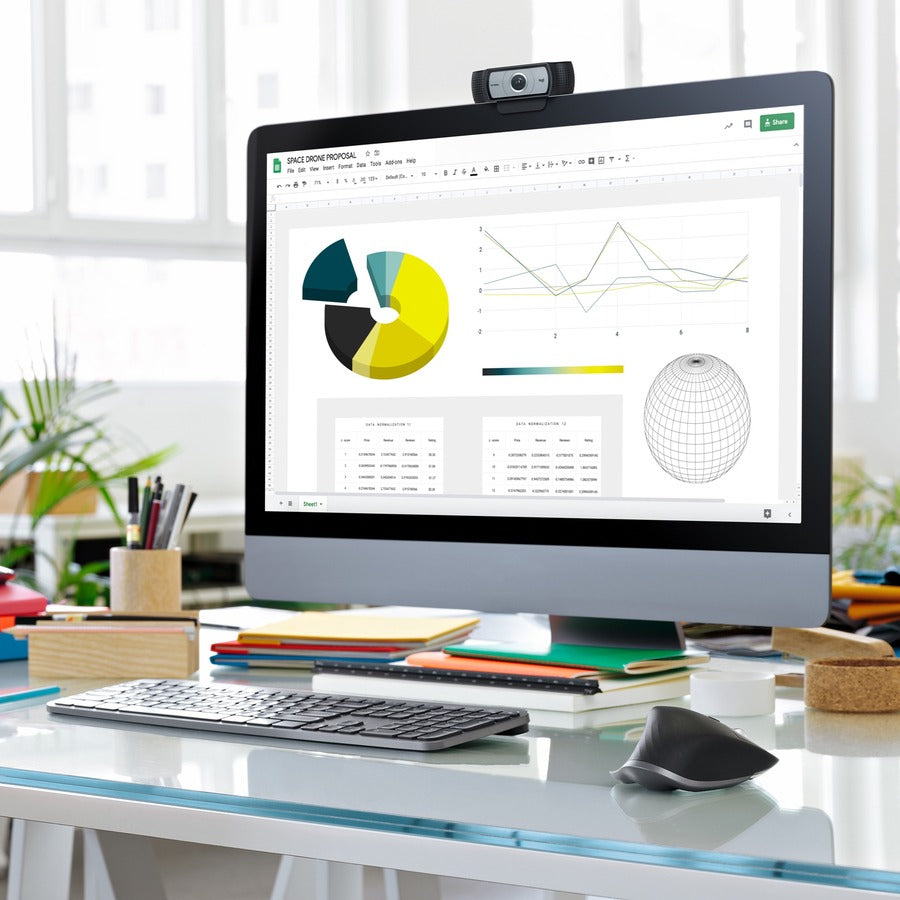 Webcam Logitech - Noir - USB 2.0 960-001070