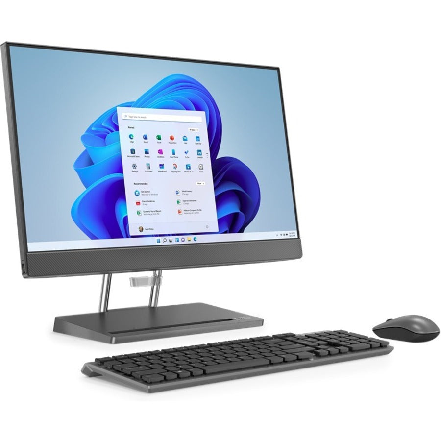 Lenovo IdeaCentre 5 24IAH7 F0GR000HCF All-in-One Computer - Intel Core i5 12th Gen i5-12500H Dodeca-core (12 Core) - 16 GB RAM DDR5 SDRAM - 512 GB M.2 PCI Express 3.0 SSD - 23.8" Full HD 1920 x 1080 Touchscreen Display - Desktop - Storm Gray F0GR000HCF