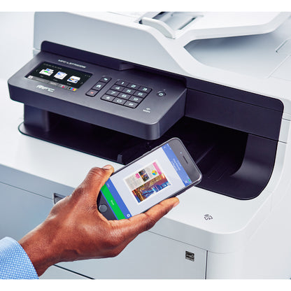 Brother MFC-L3770CDW Compact Digital Color All-in-One Printer-Laser Quality Results with 3.7" Color Touchscreen-Duplex Printing and Scanning-Copier/Fax/Scanner-25 ppm Mono/25 ppm Color Print-2400x600 dpi Print-280 sheets Input-Wireless LAN MFC-L3770cdw