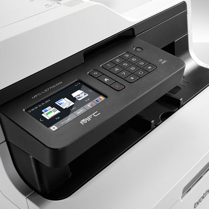 Brother MFC-L3770CDW Compact Digital Color All-in-One Printer-Laser Quality Results with 3.7" Color Touchscreen-Duplex Printing and Scanning-Copier/Fax/Scanner-25 ppm Mono/25 ppm Color Print-2400x600 dpi Print-280 sheets Input-Wireless LAN MFC-L3770cdw