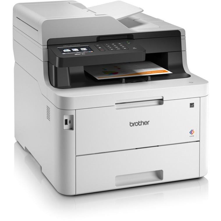 Brother MFC-L3770CDW Compact Digital Color All-in-One Printer-Laser Quality Results with 3.7" Color Touchscreen-Duplex Printing and Scanning-Copier/Fax/Scanner-25 ppm Mono/25 ppm Color Print-2400x600 dpi Print-280 sheets Input-Wireless LAN MFC-L3770cdw