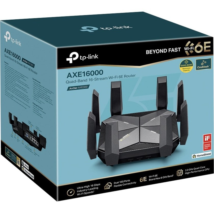 Routeur sans fil Ethernet Wi-Fi 6E IEEE 802.11ax TP-Link Archer AXE300 Archer AXE300