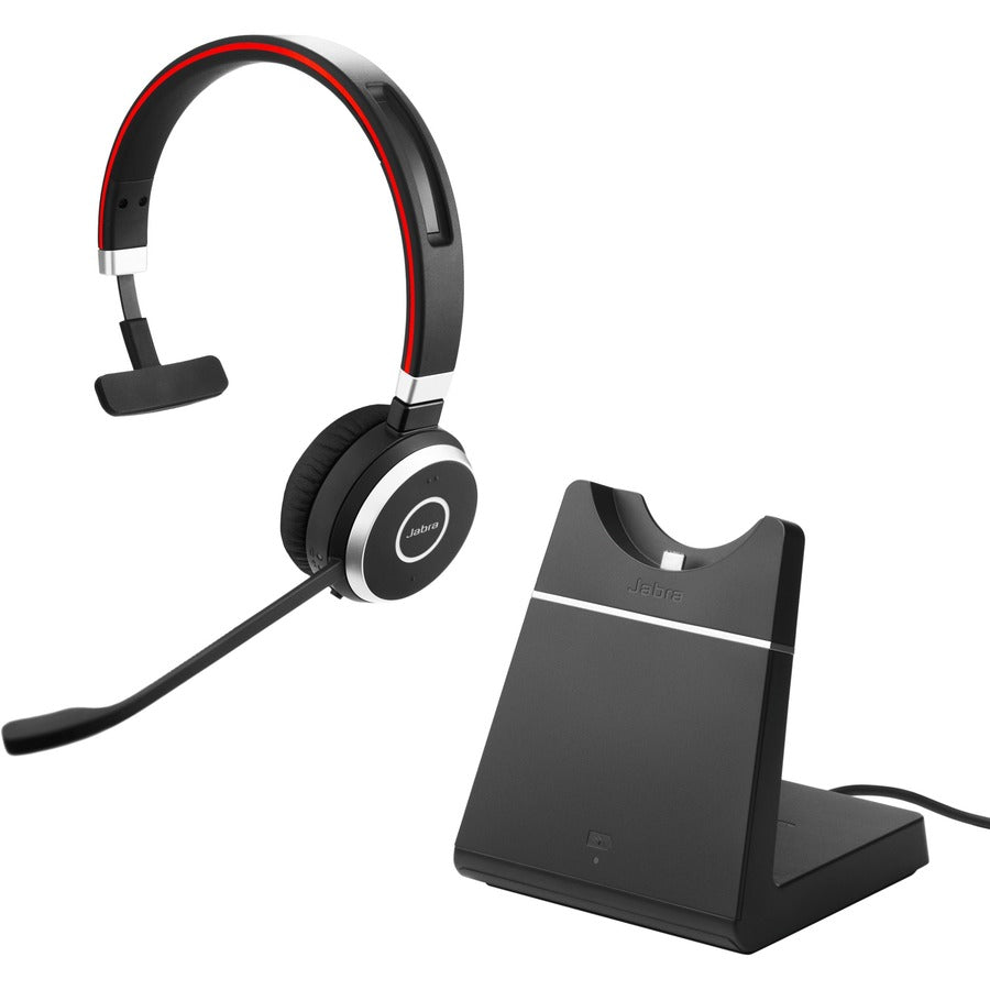 Casque Jabra Evolve 65 SE UC Mono avec support de charge 6593-833-499