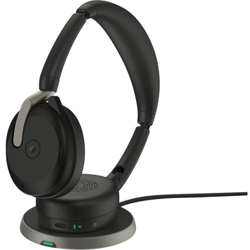 Jabra Evolve2 65 Flex UC Stereo USB-A Headset with Charging Pad 26699-989-989-01