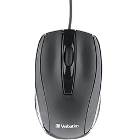 Souris optique filaire pour ordinateur portable Verbatim Bravo 98106