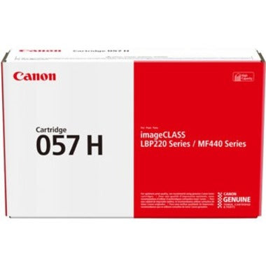 Canon 057H Original High Yield Laser Toner Cartridge - Black - 1 Pack 3010C001