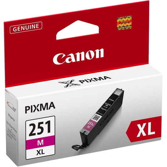 Cartouche d'encre à jet d'encre haute capacité d'origine Canon CLI-251XL - Pack magenta 6450B001