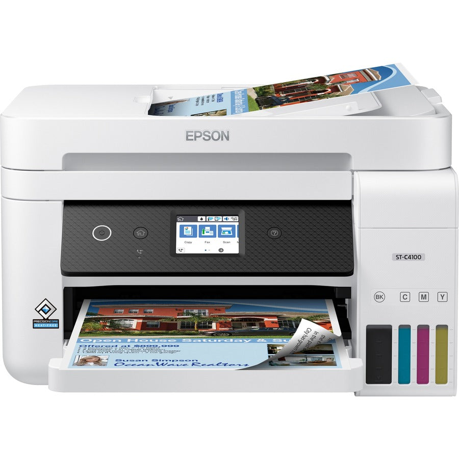 Epson WorkForce ST-C4100 Wireless Inkjet Multifunction Printer - Color C11CJ60203