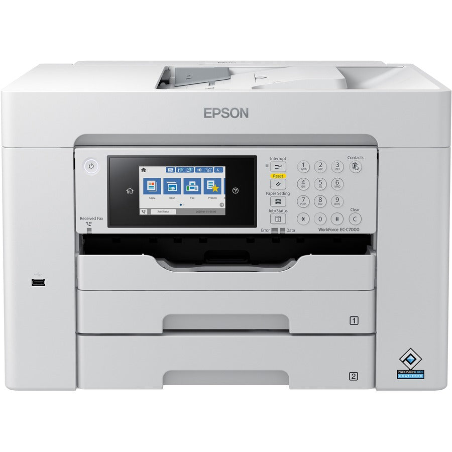 Epson WorkForce EC-C7000 Inkjet Multifunction Printer - Color C11CH67202