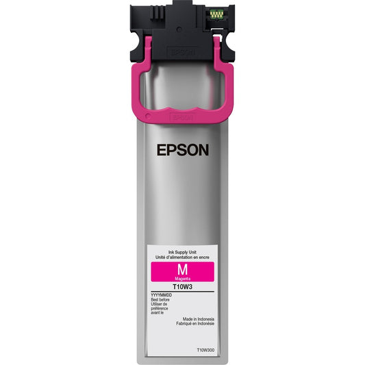 Cartouche d'encre à jet d'encre haute capacité d'origine Epson DURABrite Ultra T10W - Magenta - 1 unité T10W300