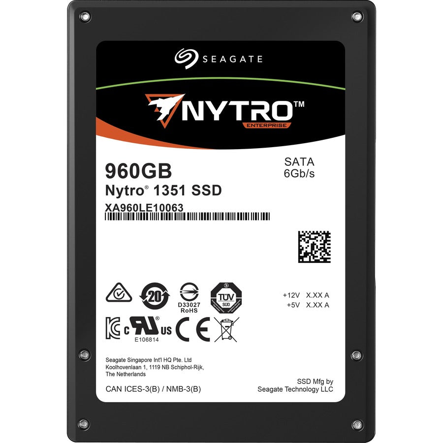 Seagate Nytro 1000 XA960LE10063 960 GB Solid State Drive - 2.5" Internal - SATA (SATA/600) XA960LE10063