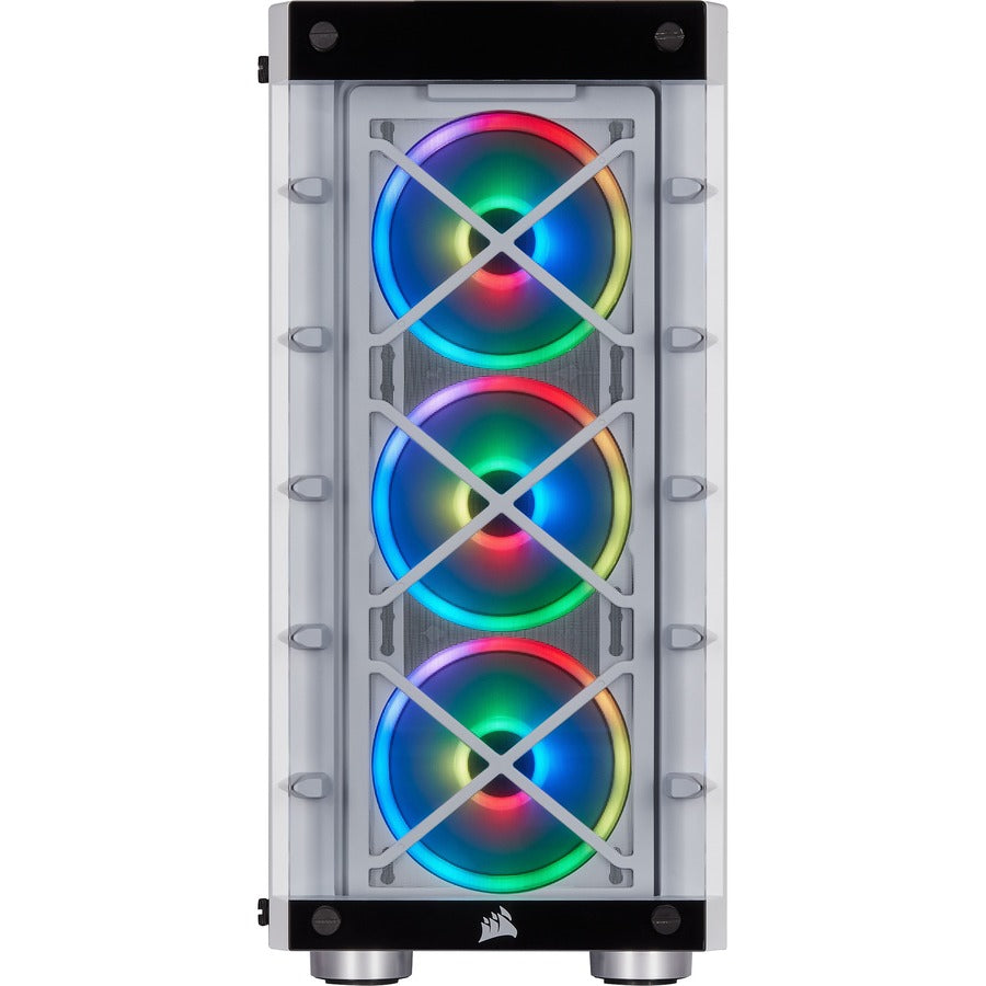 Corsair iCUE 465X RGB Mid-Tower ATX Smart Case - White CC-9011189-WW