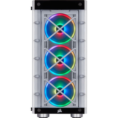 Corsair iCUE 465X RGB Mid-Tower ATX Smart Case - White CC-9011189-WW