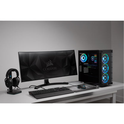 Corsair iCUE 465X RGB Mid-Tower ATX Smart Case - White CC-9011189-WW