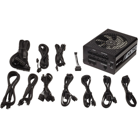 Corsair HX Series HX750 - Bloc d'alimentation entièrement modulaire 750 W certifié 80 PLUS Platinum CP-9020137-NA