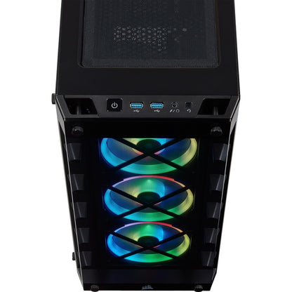 Corsair iCUE 465X RGB Mid-Tower ATX Smart Case - Black CC-9011188-WW