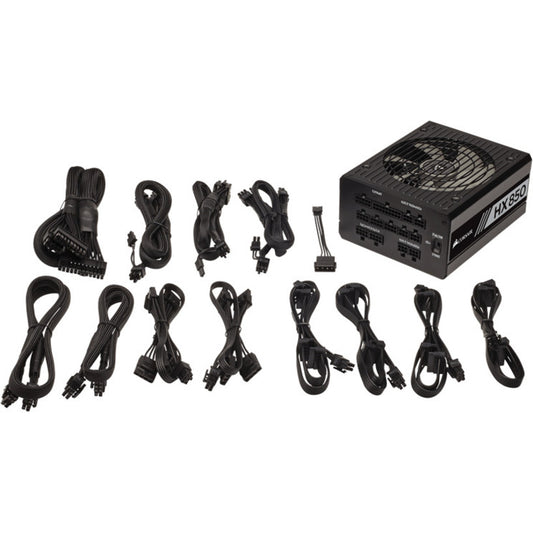 Corsair HX Series HX850 - Bloc d'alimentation entièrement modulaire 850 W certifié 80 PLUS Platinum CP-9020138-NA