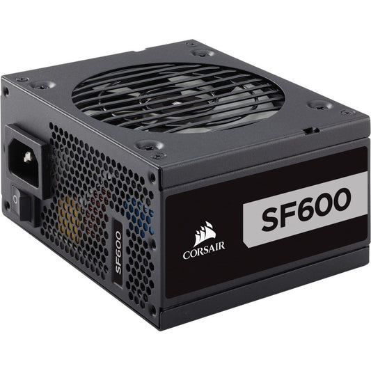 Corsair SF Series SF600 - Bloc d'alimentation SFX hautes performances certifié 80 PLUS Platinum de 600 W CP-9020182-NA