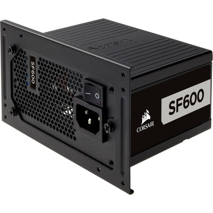 Corsair SF Series SF600 - Bloc d'alimentation SFX hautes performances certifié 80 PLUS Platinum de 600 W CP-9020182-NA