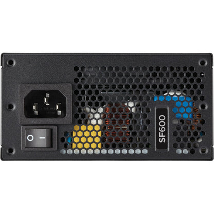 Corsair SF Series SF600 - Bloc d'alimentation SFX hautes performances certifié 80 PLUS Platinum de 600 W CP-9020182-NA