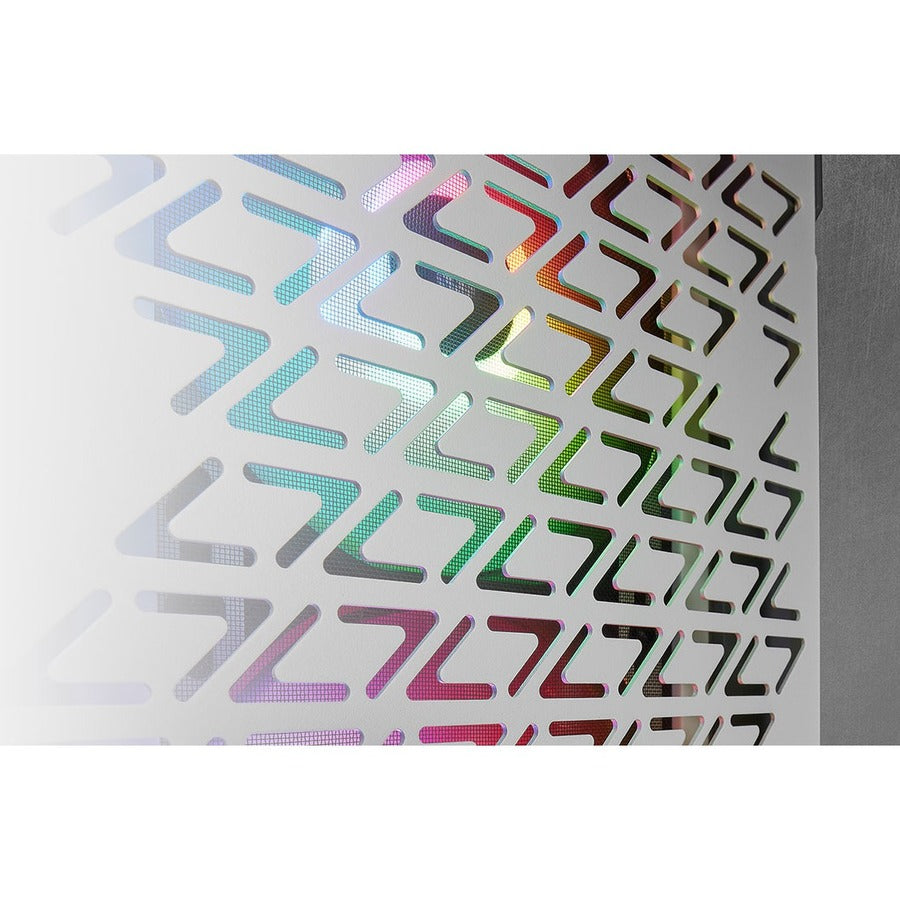 Boîtier intelligent moyen tour en verre trempé Corsair iCUE 220T RGB Airflow - Blanc CC-9011174-WW