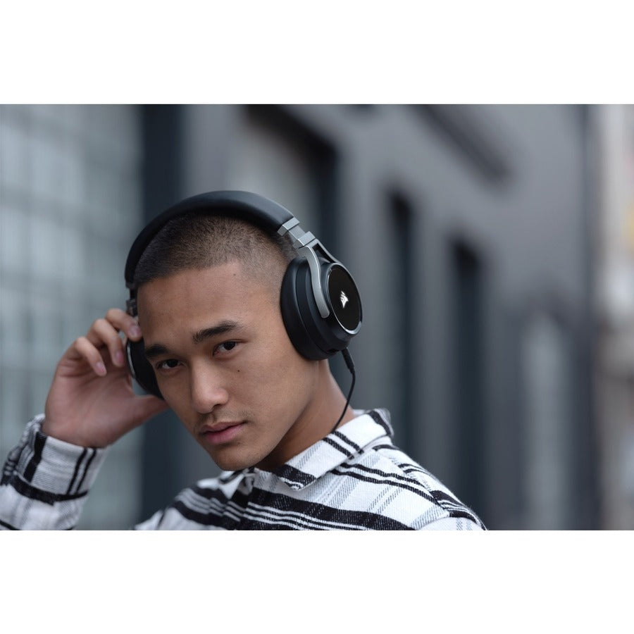 Casque de jeu haute fidélité Corsair VIRTUOSO RGB WIRELESS - Carbone CA-9011185-NA
