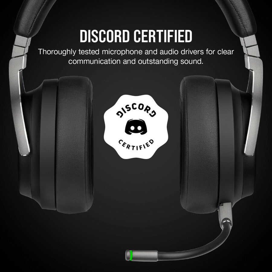 Casque de jeu haute fidélité Corsair VIRTUOSO RGB WIRELESS - Carbone CA-9011185-NA