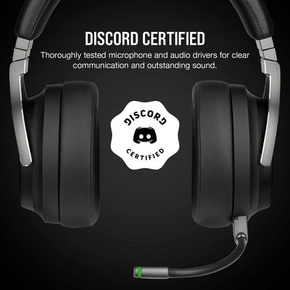 Casque de jeu haute fidélité Corsair VIRTUOSO RGB WIRELESS - Carbone CA-9011185-NA
