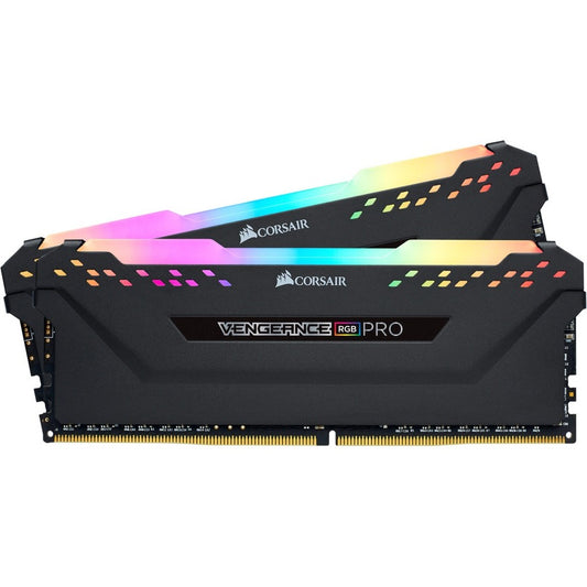 Kit de mémoire Corsair Vengeance RGB Pro 16 Go (2 x 8 Go) DDR4 DRAM 3600 MHz C16 - Noir CMW16GX4M2K3600C16