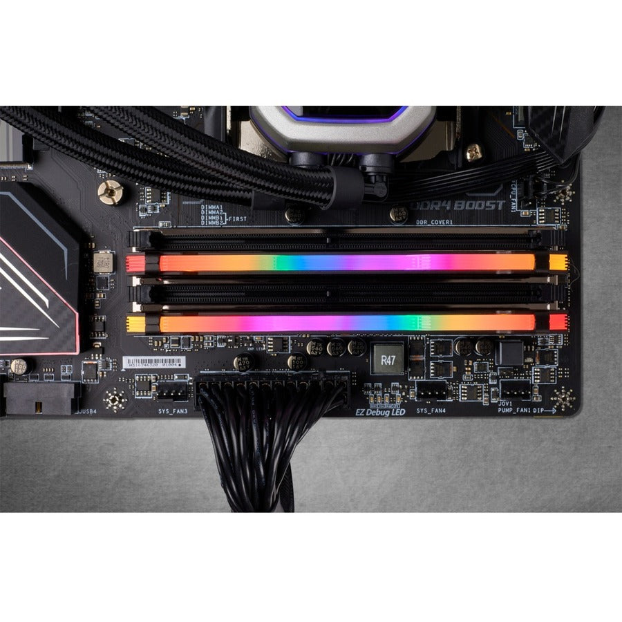 Kit de mémoire Corsair Vengeance RGB Pro 16 Go (2 x 8 Go) DDR4 DRAM 3600 MHz C16 - Noir CMW16GX4M2K3600C16