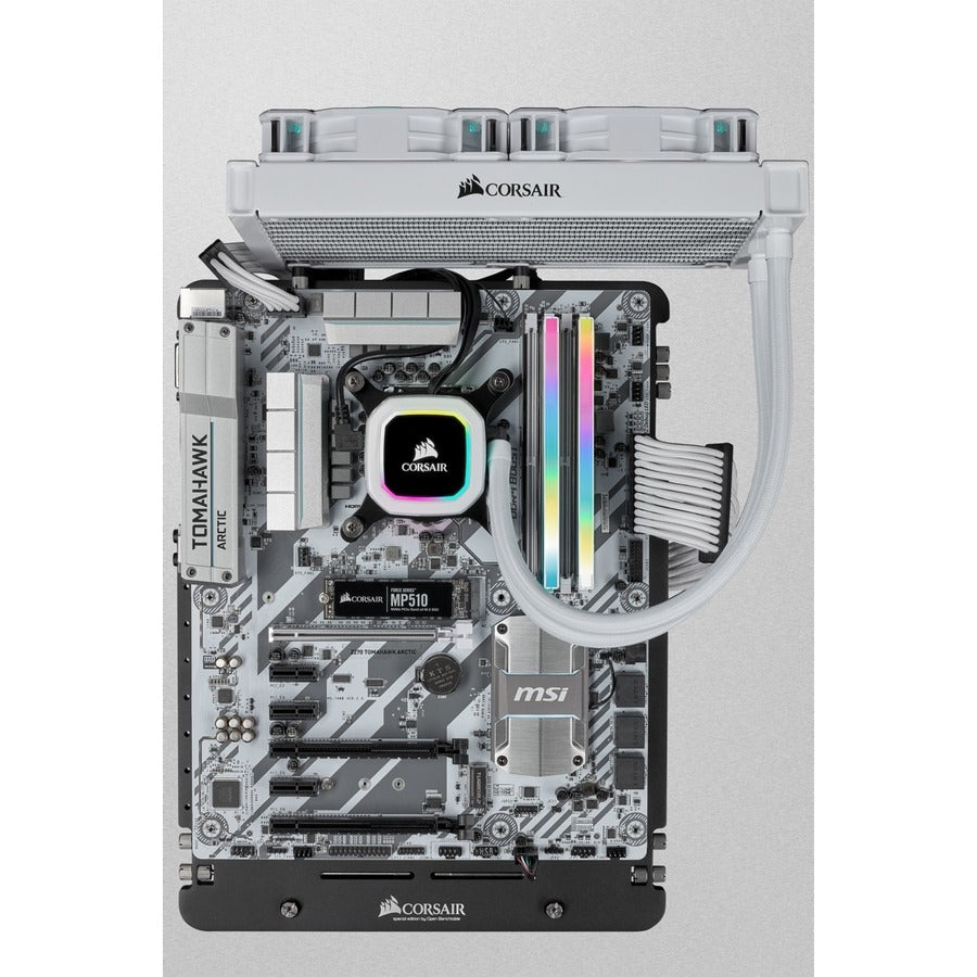 Kit de mémoire Corsair Vengeance RGB Pro SL 32 Go (2 x 16 Go) DDR4 DRAM 3600 MHz C18 - Blanc CMH32GX4M2D3600C18W