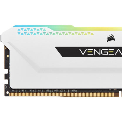 Kit de mémoire Corsair Vengeance RGB Pro SL 32 Go (2 x 16 Go) DDR4 DRAM 3600 MHz C18 - Blanc CMH32GX4M2D3600C18W