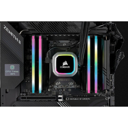 Kit de mémoire Corsair Vengeance RGB Pro SL 32 Go (2 x 16 Go) DDR4 DRAM 3200 MHz C16 - Noir CMH32GX4M2E3200C16