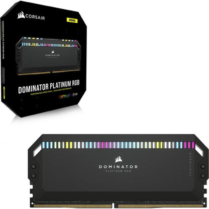 Kit de mémoire Corsair Dominator Platinum RGB 32 Go (2 x 16 Go) DDR5 DRAM 5 200 MHz C40 - Noir CMT32GX5M2B5200C40