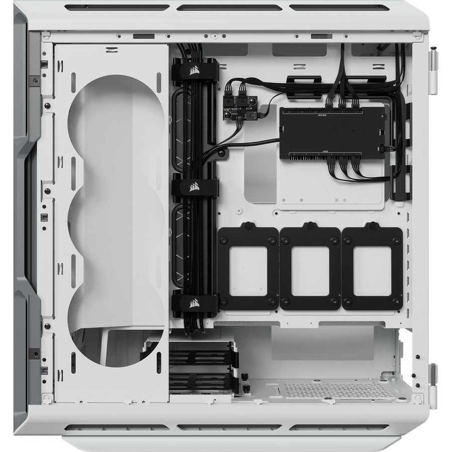 Boîtier PC ATX moyen-tour en verre trempé Corsair iCUE 5000T RGB - Blanc CC-9011231-WW