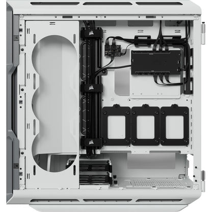 Boîtier PC ATX moyen-tour en verre trempé Corsair iCUE 5000T RGB - Blanc CC-9011231-WW