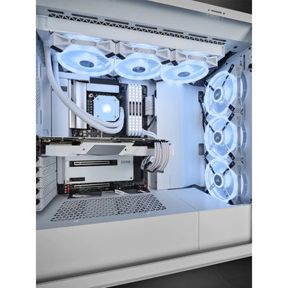 Corsair iCUE 5000X RGB QL Edition Mid-Tower ATX Case - True White CC-9011233-WW