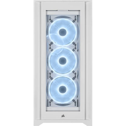 Corsair iCUE 5000X RGB QL Edition Mid-Tower ATX Case - True White CC-9011233-WW