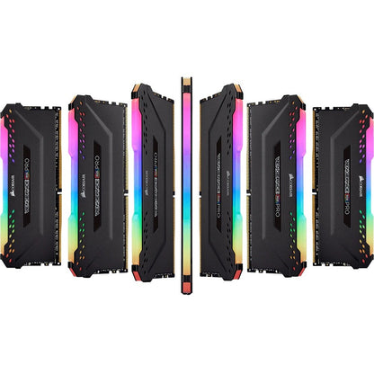 Corsair Vengeance RGB Pro 16GB (2 x 8GB) DDR4 DRAM 3600MHz C16 Memory Kit - Black CMW16GX4M2D3600C16