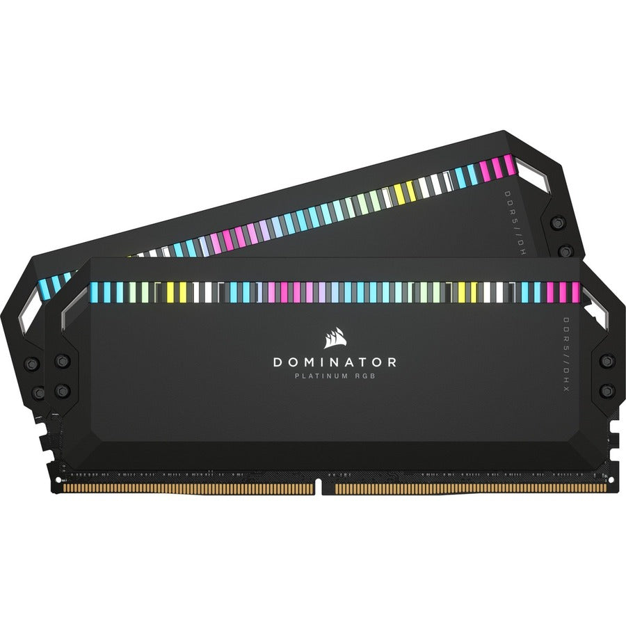 Corsair Dominator Platinum RGB 64GB (2 x 32GB) DDR5 DRAM 5200MHz C40 Memory Kit - Black CMT64GX5M2B5200C40