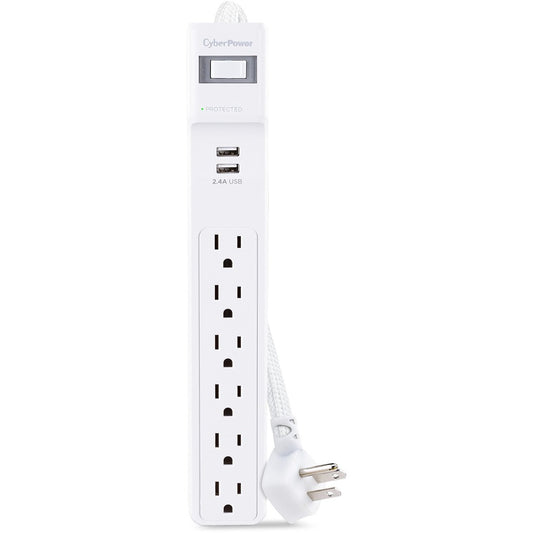 Parasurtenseur/protecteur de surtension à 6 prises CyberPower Home Office P606URC2 P606URC2