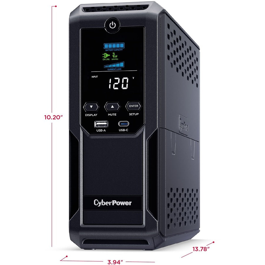 Onduleur mini-tour 1500 VA CyberPower LCD intelligent CP1500AVRLCD3 CP1500AVRLCD3