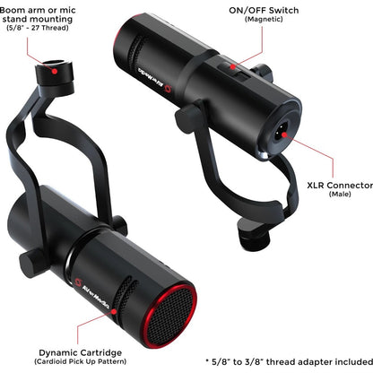 Microphone dynamique filaire AVerMedia Live Streamer MIC 330 AM330