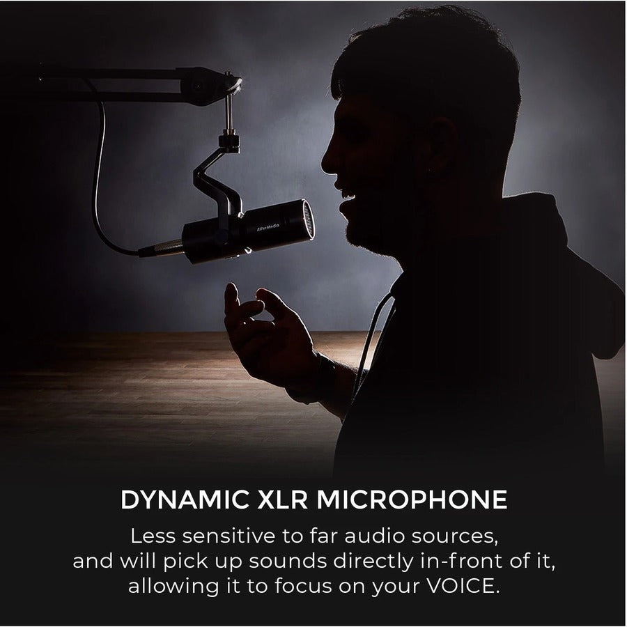 Microphone dynamique filaire AVerMedia Live Streamer MIC 330 AM330
